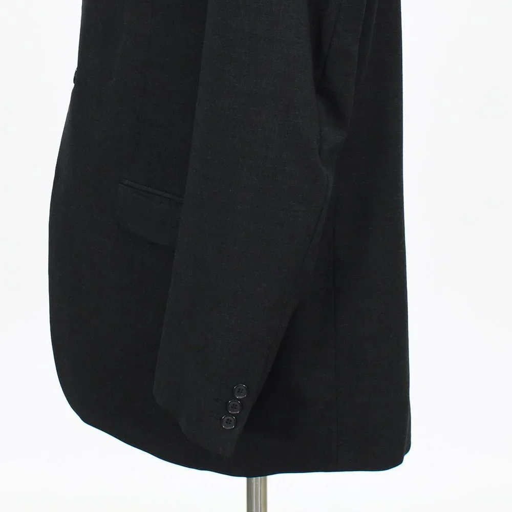 Andrew Fezza 44L Gray Solid 3-Button Sport Coat Blazer Jacket B958